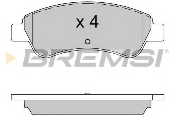 BREMSI 24101 Комплект гальмівних колодок, дискове гальмо