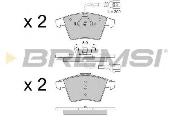 BREMSI 23748 Комплект гальмівних колодок, дискове гальмо