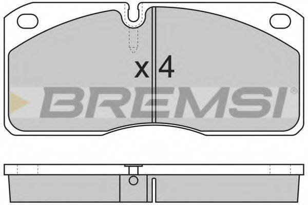 BREMSI 29067 Комплект гальмівних колодок, дискове гальмо