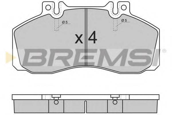 BREMSI 29065 Комплект гальмівних колодок, дискове гальмо