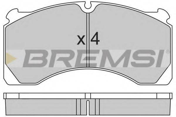 BREMSI 29124 Комплект гальмівних колодок, дискове гальмо