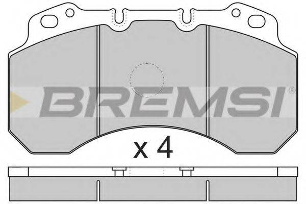 BREMSI 29099 Комплект гальмівних колодок, дискове гальмо