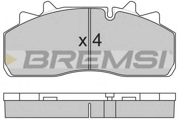 BREMSI 29159 Комплект гальмівних колодок, дискове гальмо