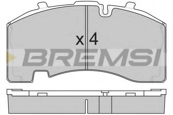 BREMSI 29171 Комплект гальмівних колодок, дискове гальмо