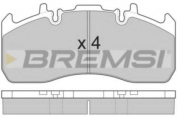 BREMSI 29173 Комплект гальмівних колодок, дискове гальмо