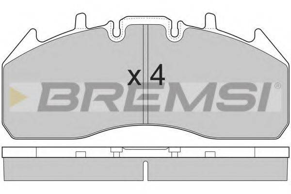 BREMSI 29174 Комплект гальмівних колодок, дискове гальмо