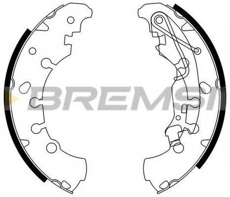 BREMSI 1504 Комплект гальмівних колодок