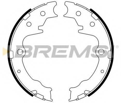 BREMSI 2802 Комплект гальмівних колодок