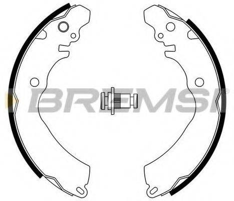 BREMSI 2818 Комплект гальмівних колодок