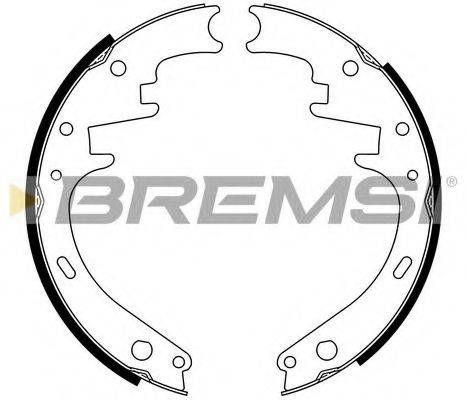 BREMSI 40264 Комплект гальмівних колодок