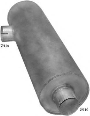 POLMO 6501 Глушник вихлопних газів кінцевий