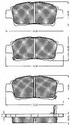 SAMKO 05P700 Комплект гальмівних колодок, дискове гальмо