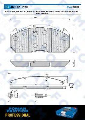 FOMAR FRICTION FO 468881