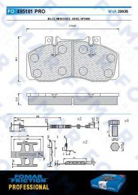 FOMAR FRICTION FO 495181