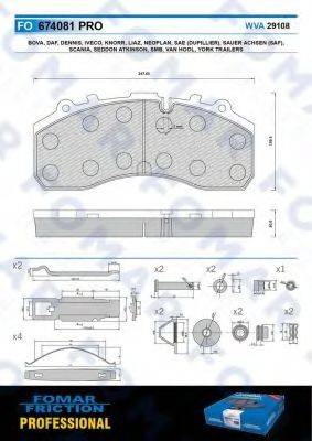 FOMAR FRICTION FO 674081