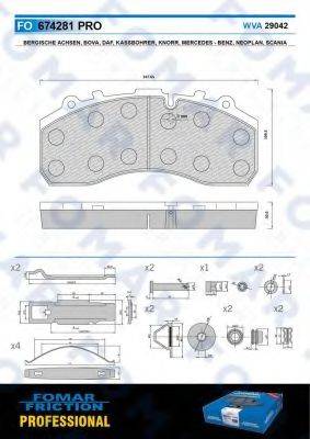 FOMAR FRICTION FO 674281