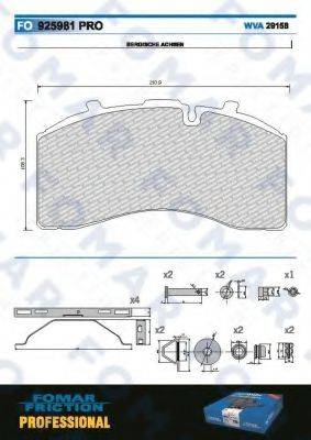 FOMAR FRICTION FO 925981