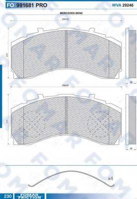 FOMAR FRICTION FO 991681