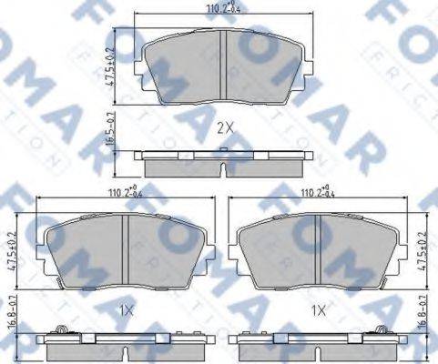 FOMAR FRICTION FO 244681