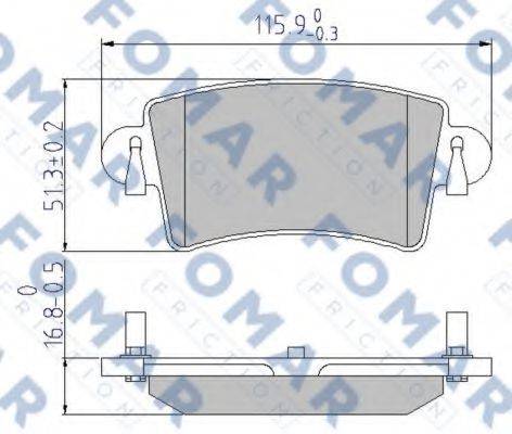FOMAR FRICTION FO 684281