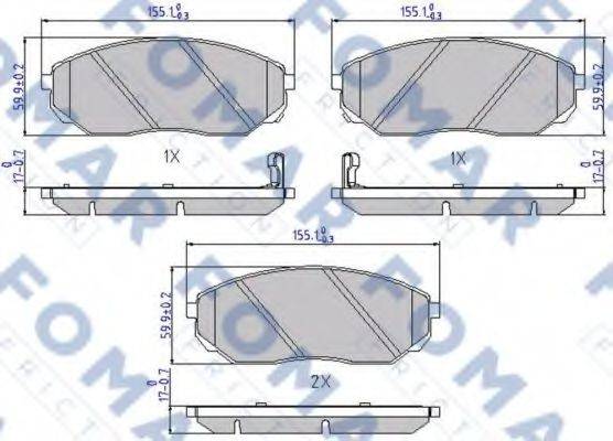 FOMAR FRICTION FO 931881