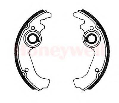 BENDIX 361001 Комплект гальмівних колодок