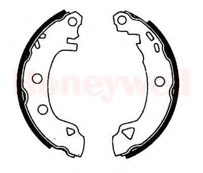 BENDIX 362228 Комплект гальмівних колодок