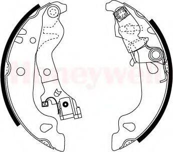 BENDIX 362406 Комплект гальмівних колодок