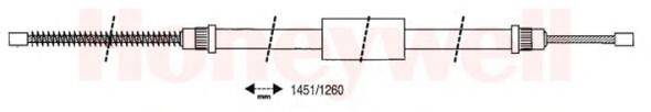 BENDIX 431002 Трос, стоянкова гальмівна система