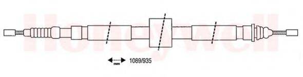 BENDIX 431069 Трос, стоянкова гальмівна система