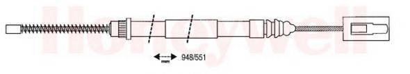 PEX 40646 Трос, стоянкова гальмівна система