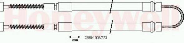 PEX 4.0295 Трос, стоянкова гальмівна система