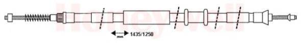 BENDIX 432672 Трос, стоянкова гальмівна система