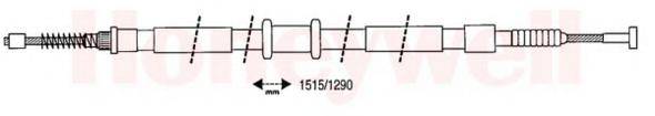 PEX 41323 Трос, стоянкова гальмівна система