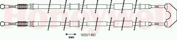 BENDIX 433088 Трос, стоянкова гальмівна система