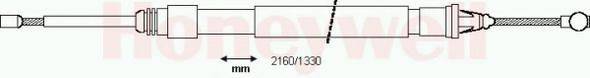 BENDIX 433121 Трос, стоянкова гальмівна система