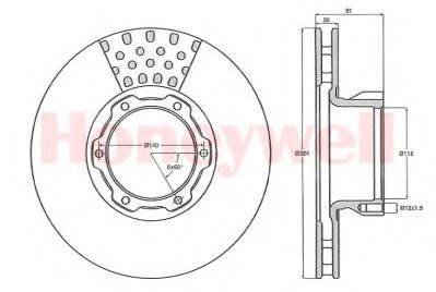MERITOR MBR5039 гальмівний диск