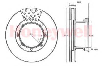 BENDIX 567765 гальмівний диск