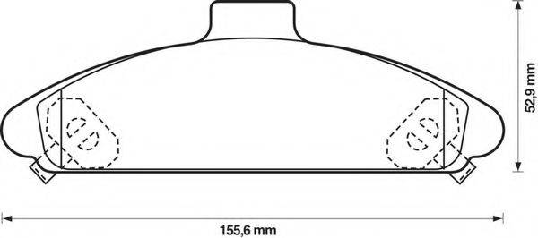 BENDIX 21529 Комплект гальмівних колодок, дискове гальмо
