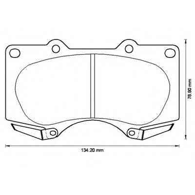BENDIX 24024 Комплект гальмівних колодок, дискове гальмо