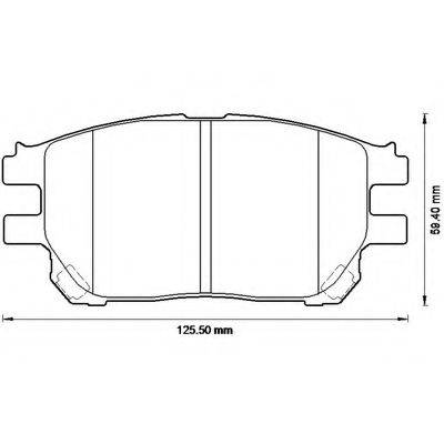 BENDIX 23759 Комплект гальмівних колодок, дискове гальмо