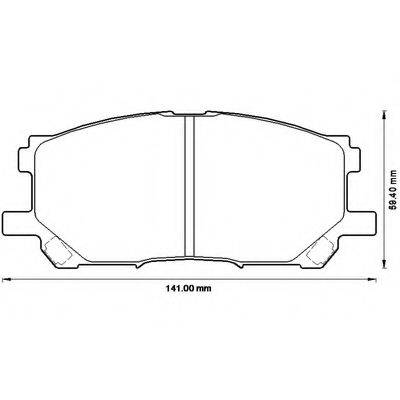 BENDIX 23734 Комплект гальмівних колодок, дискове гальмо