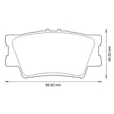 BENDIX 24338 Комплект гальмівних колодок, дискове гальмо
