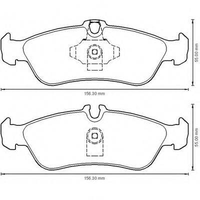 BENDIX 23902 Комплект гальмівних колодок, дискове гальмо