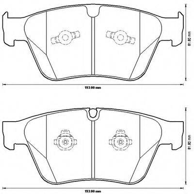 BENDIX 24177 Комплект гальмівних колодок, дискове гальмо