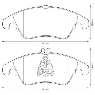 BENDIX 24310 Комплект гальмівних колодок, дискове гальмо