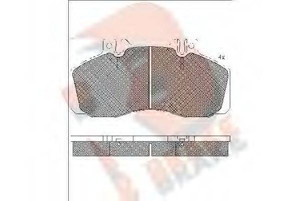 R BRAKE RB0722-204
