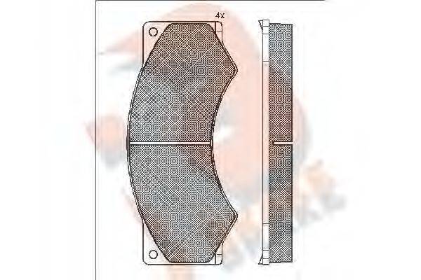 R BRAKE RB0764