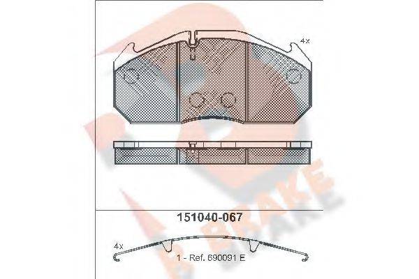 R BRAKE RB1040-067