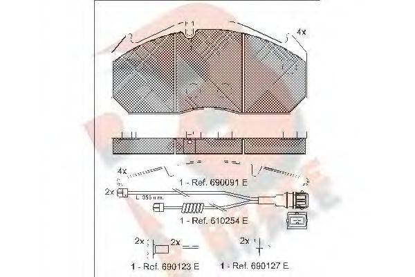R BRAKE RB1040-115